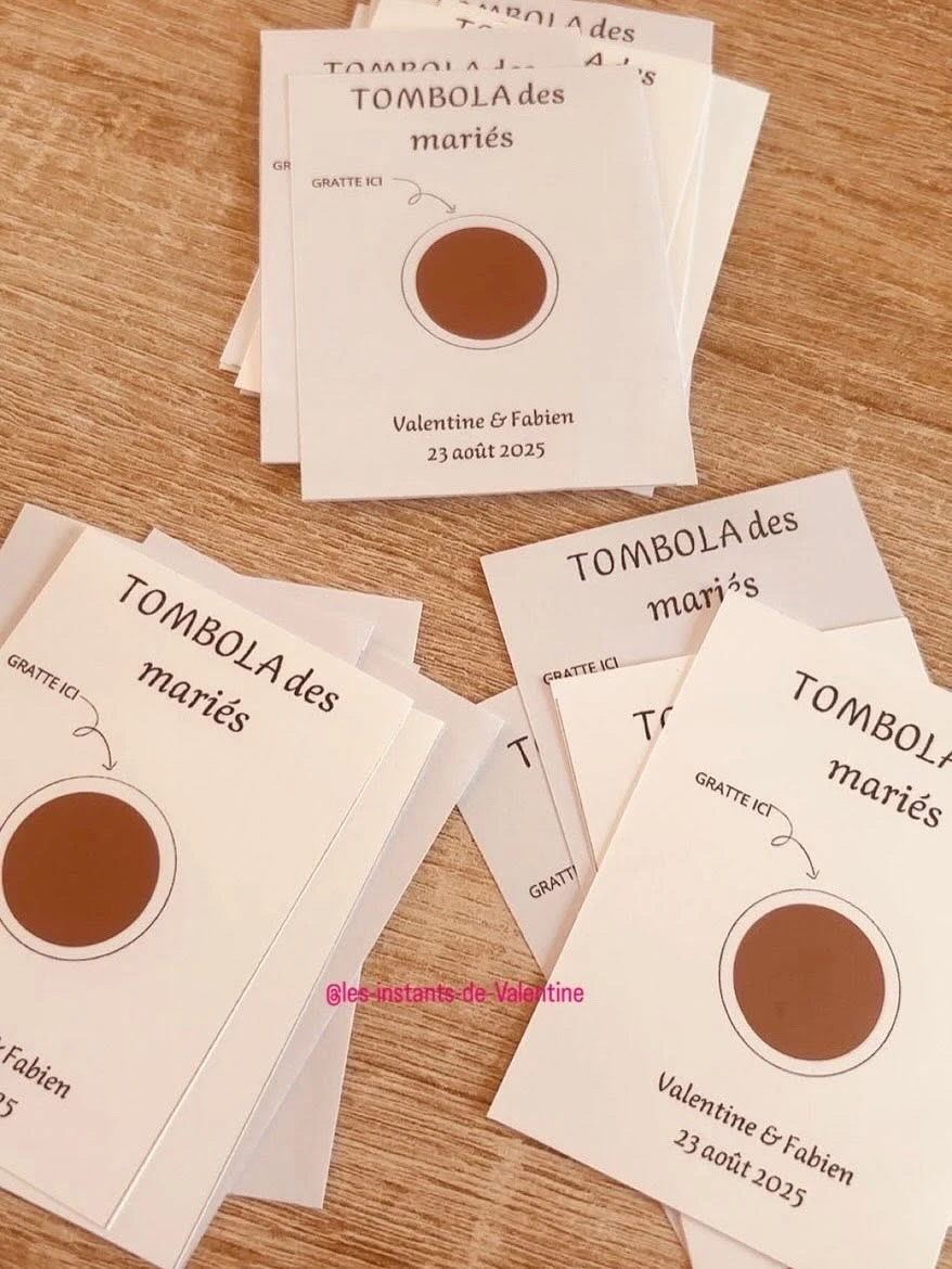 Tombola des mariés